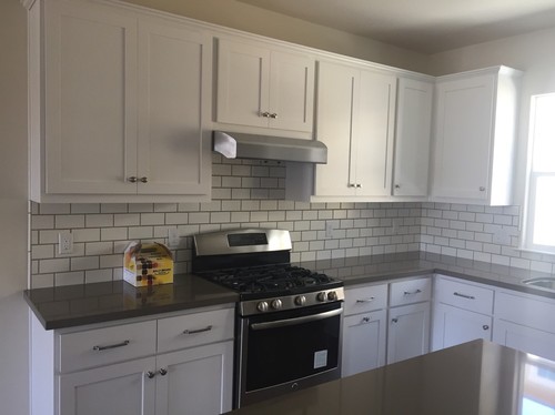 Subway tile backsplash 1  2  or 1  3 offset 