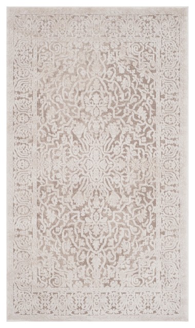 Bahira Traditional Area Rug, Beige and Cream, 120x180 cm