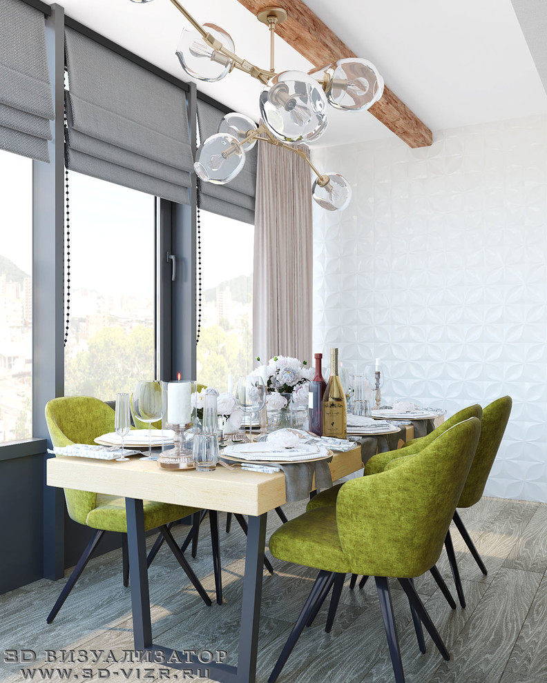 Гостиная, кухня, лоджия, прихожая