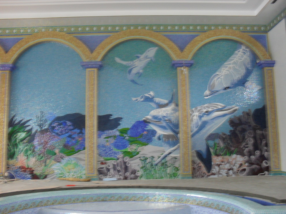 Работы нашей художественной мастерской по камню и мозаики