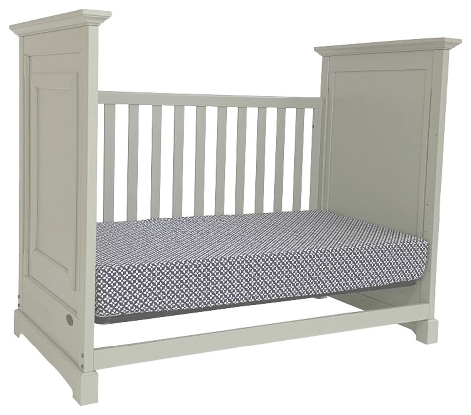 Baby Cache Cape Cod Traditional Wood 3in1 Classic Crib in Gray Finish Cribs by Homesquare