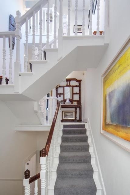 Inspiration for a transitional staircase in Dublin.