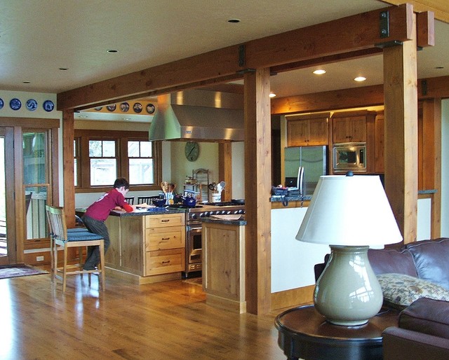 Steam Boat Island Peninsula rustic-kitchen