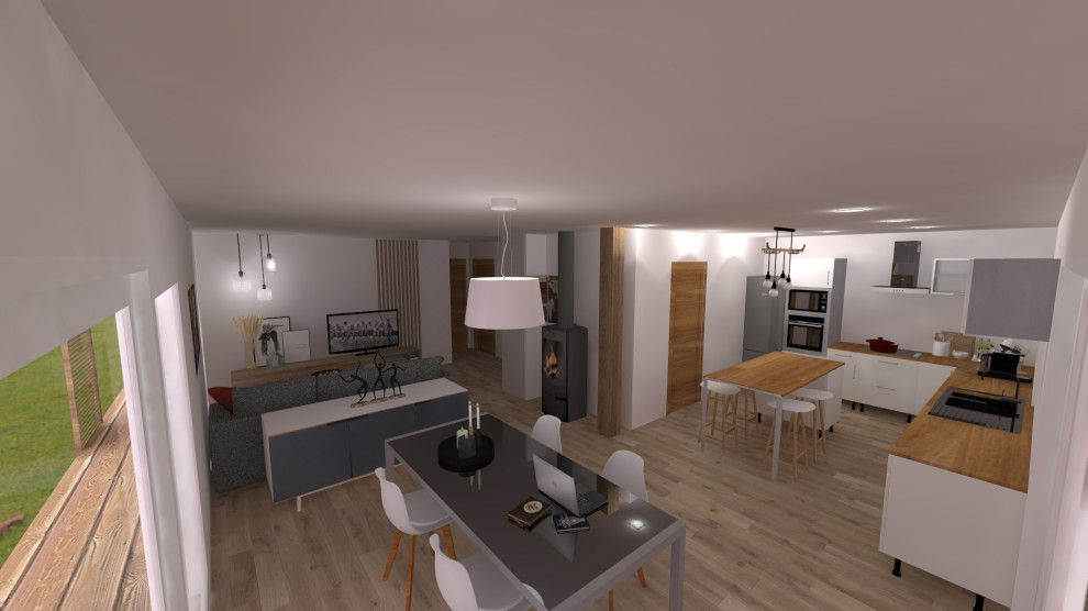 Divers rendu 3D intérieur