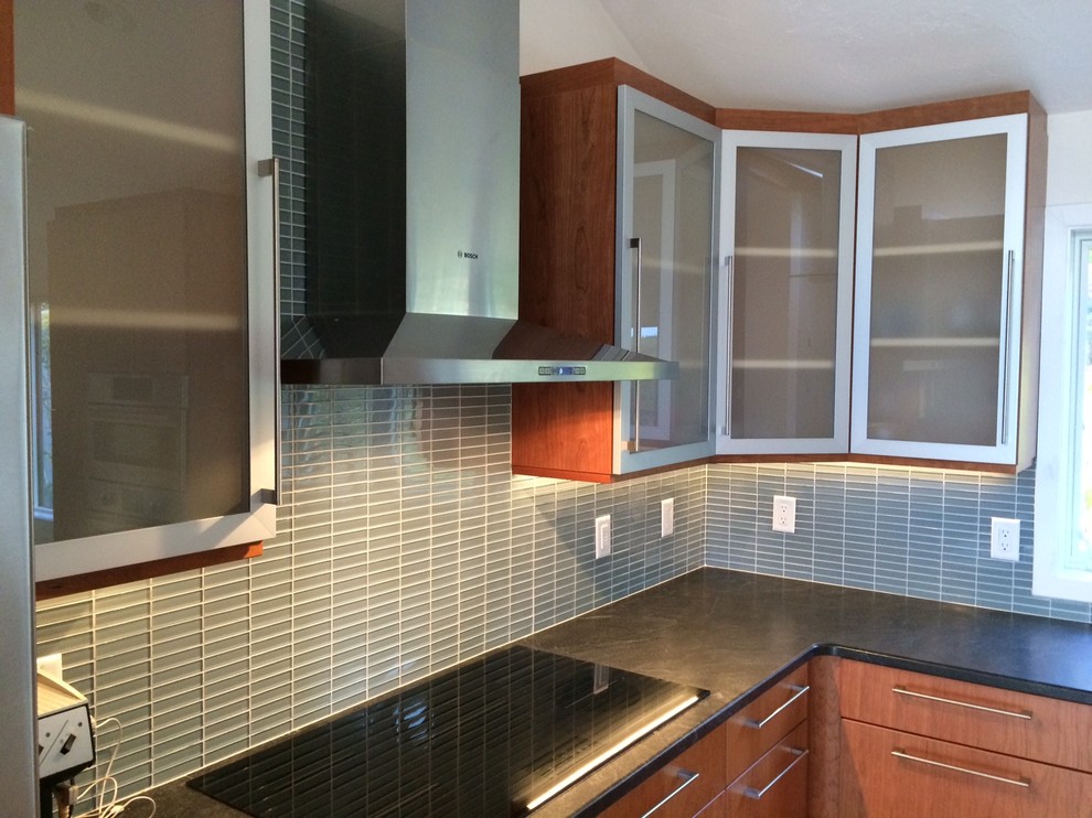 Modern Style Replace Kitchen Cabinet Door With Frosted Glass