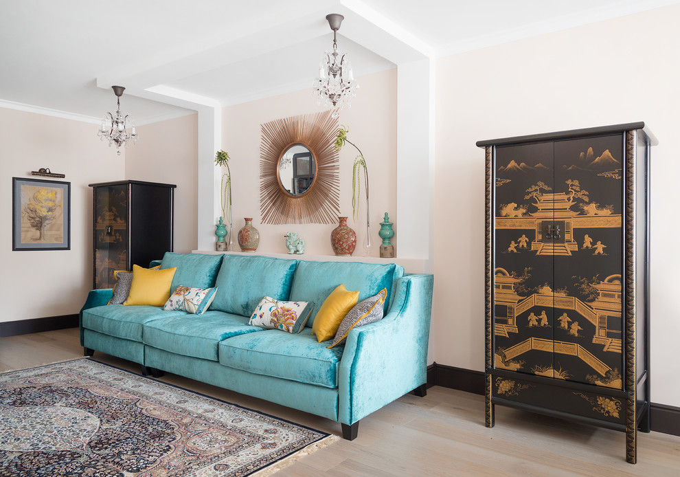 Квартира в подмосковье с элементами шинуазри.