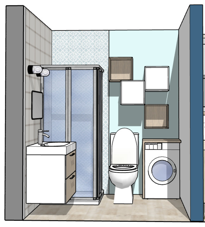 Plan 3D salle de bain