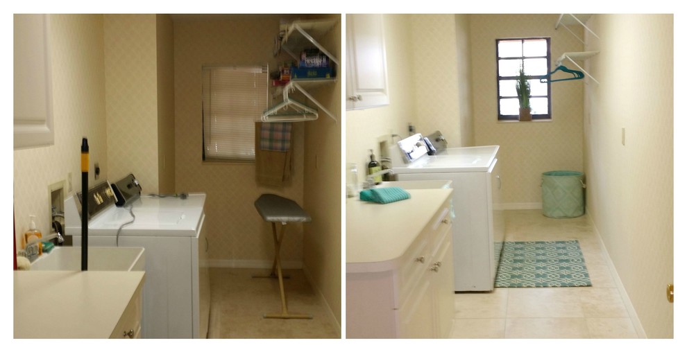 Transitional home design photo in Miami