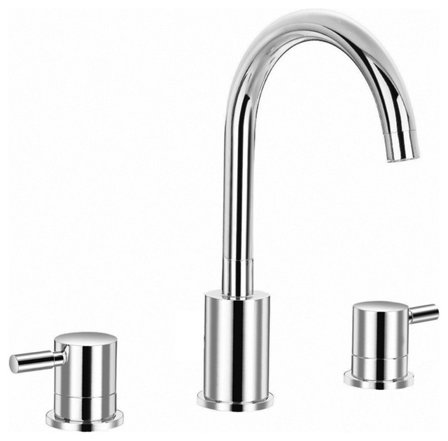 3 Hole Deck Mount Roman Tub Faucet Contemporary Bathtub