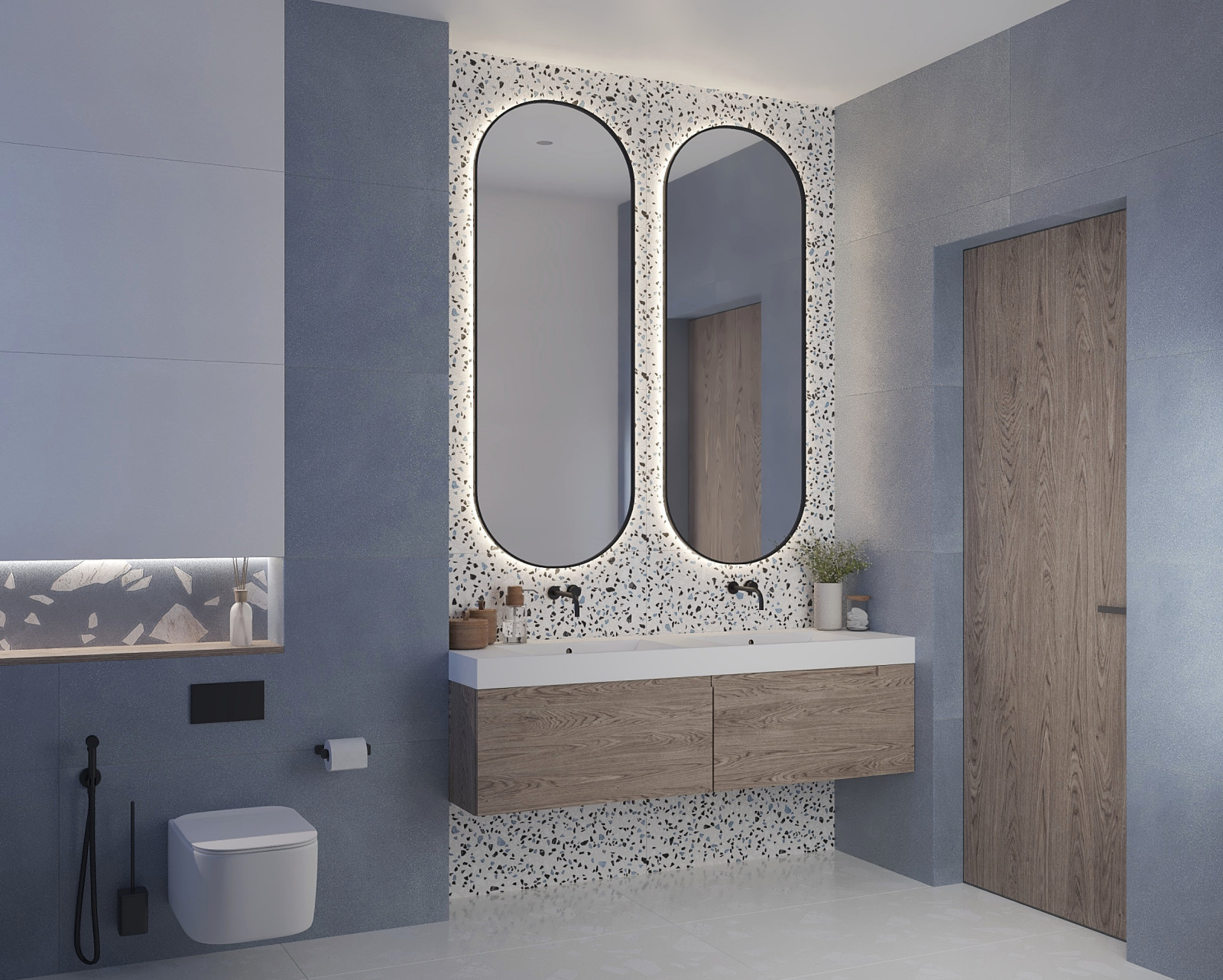 Проект санузла в трехэтажном доме на улице Красная в городе Калининград