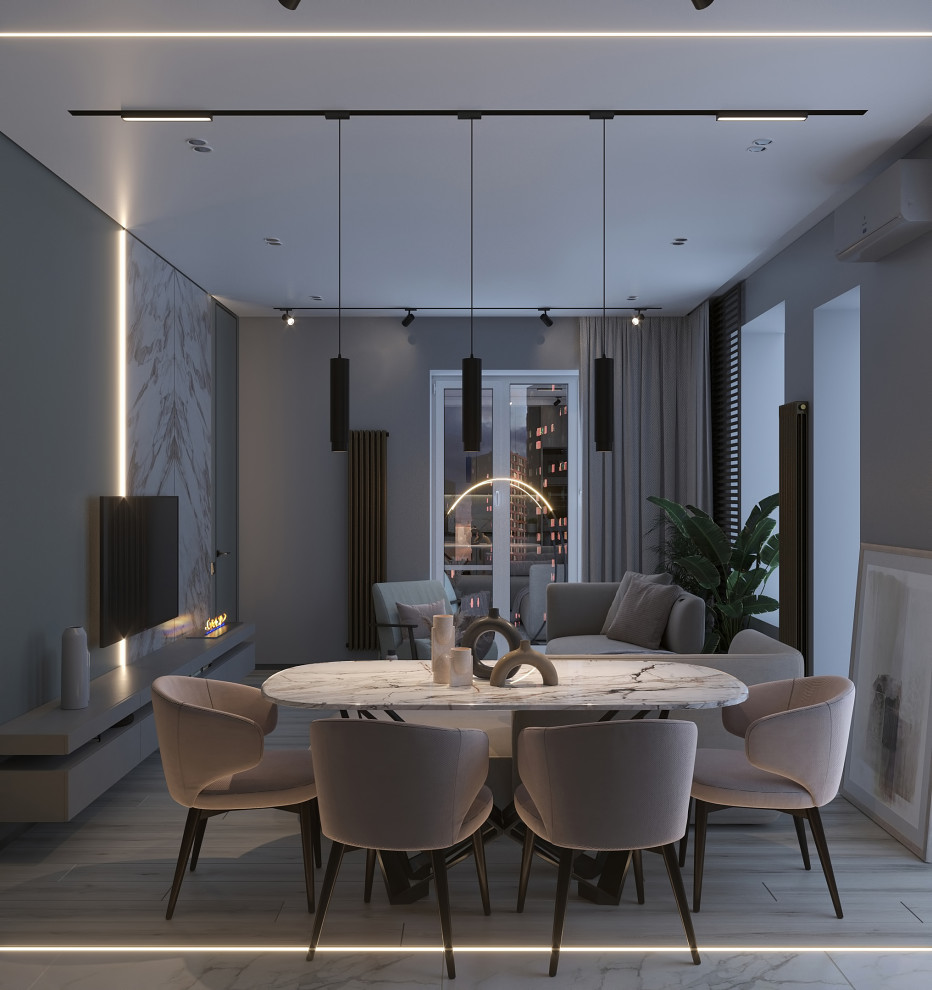 Вечерняя атмосфера в уютной квартире