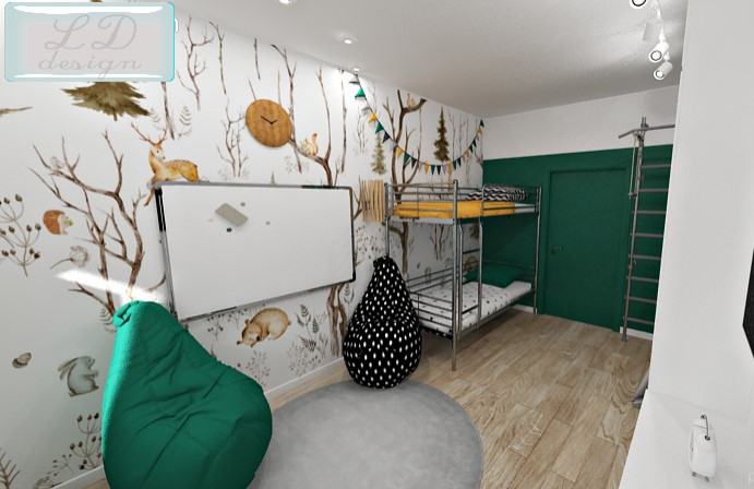 Детская комната 17 кв.м в Санкт-Петербурге