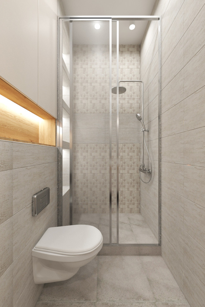 Дизайн интерьера трехкомнатной квартиры 115 м2 (Санкт-Петербург) гостевой туалет