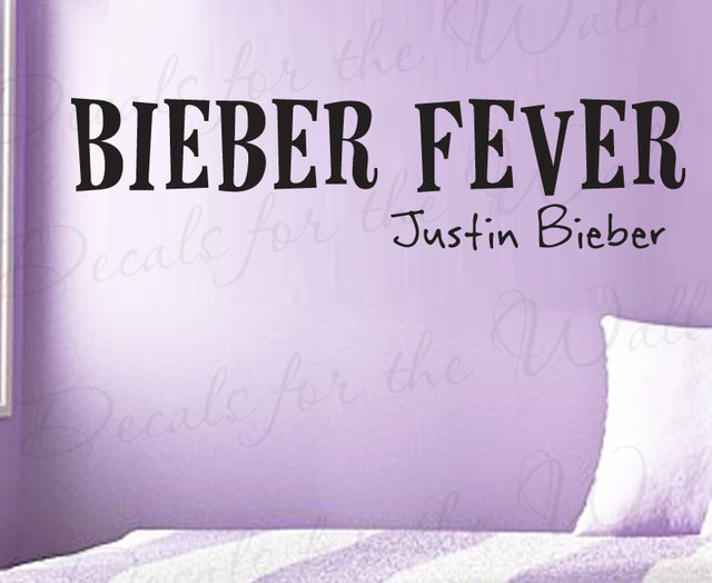 Wall Decal Sticker Quote Vinyl Art Removable Bieber Fever 