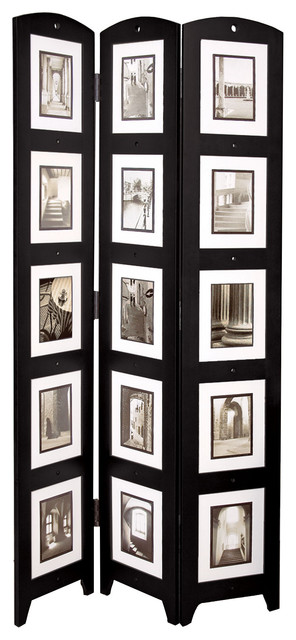 Triple Panel Floor Screen Black Screens And Room Dividers By Triple Panel Floor Screen Black