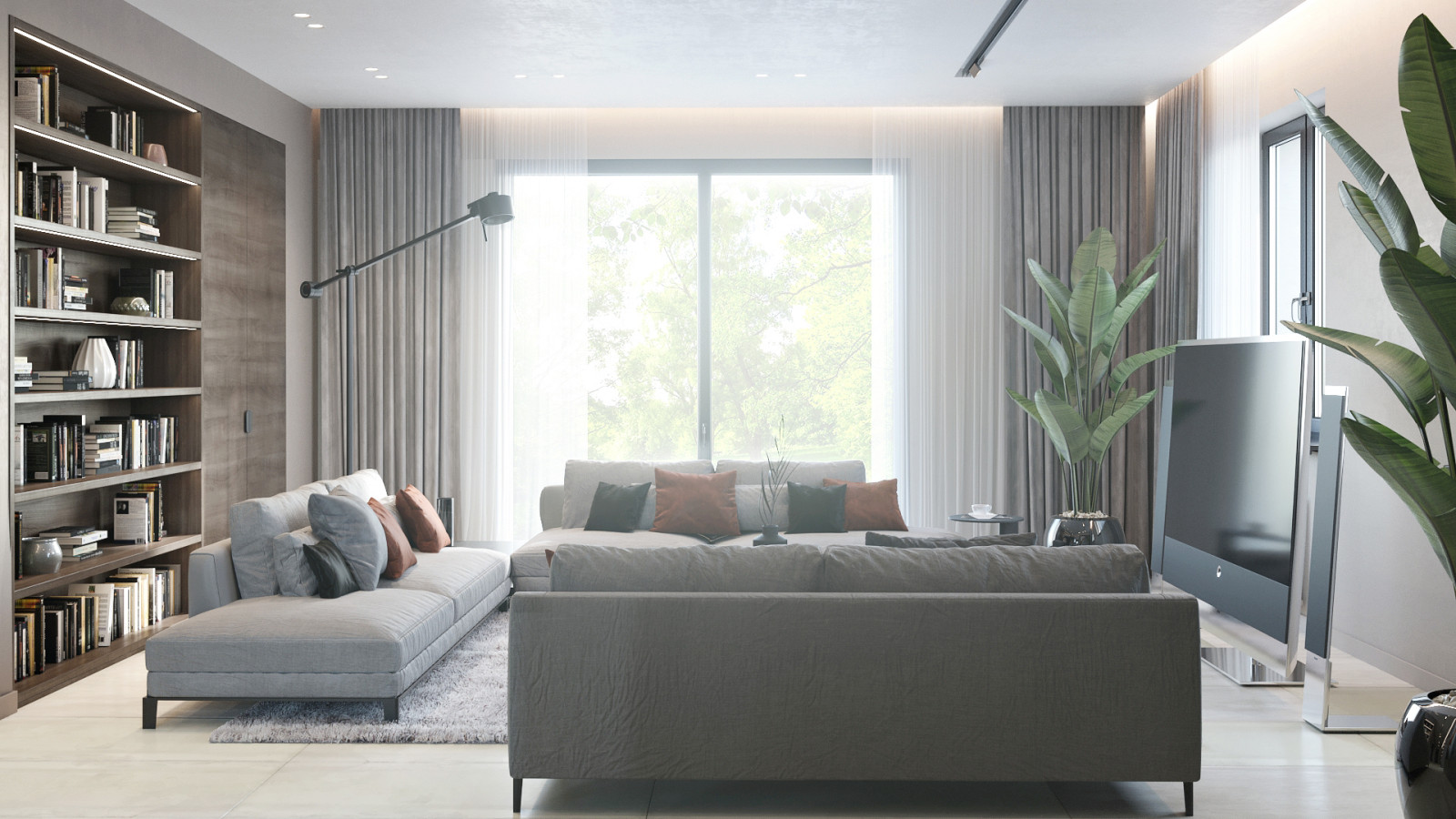 Дом в бежевых тонах