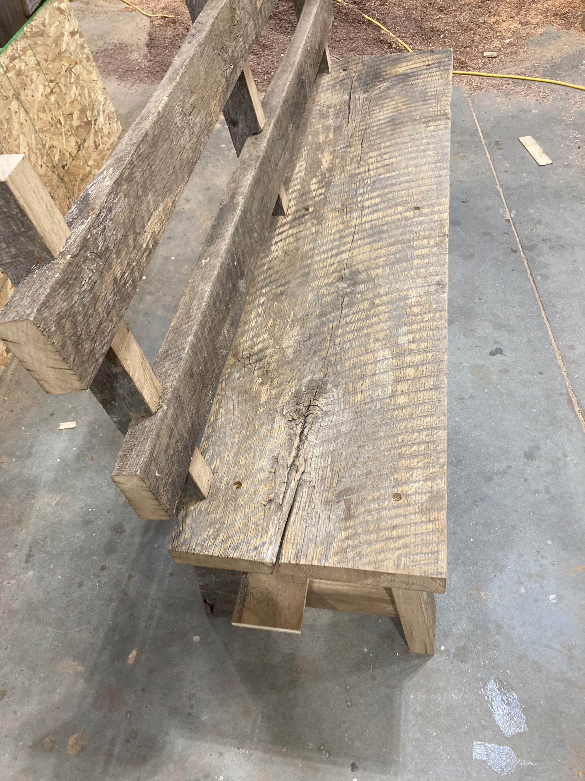 Rustic Oak Bench