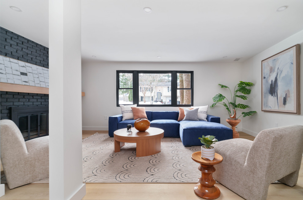 Where Work Meets Comfort: A Sunlit Office & Cozy Fireside Lounge