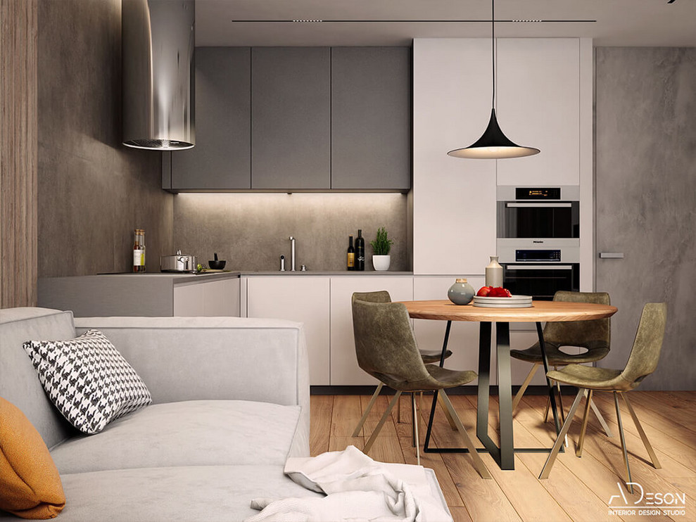 Бетон и дерево