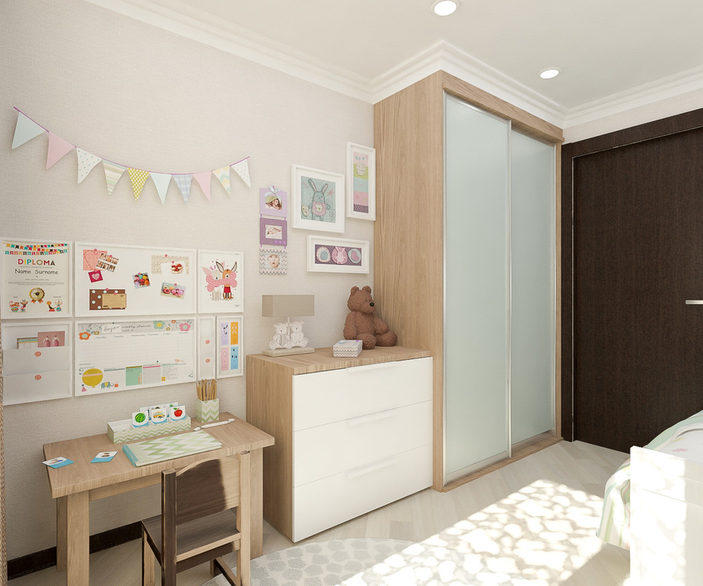 Проект детской 8,6 кв.м для девочки 2х лет, г. Уфа.