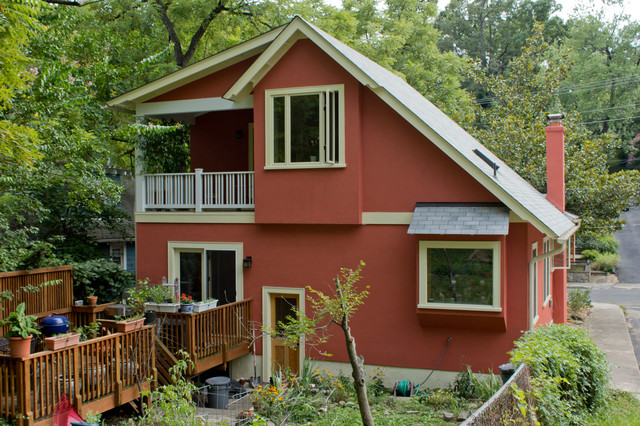Second-Floor Addition contemporain-facade