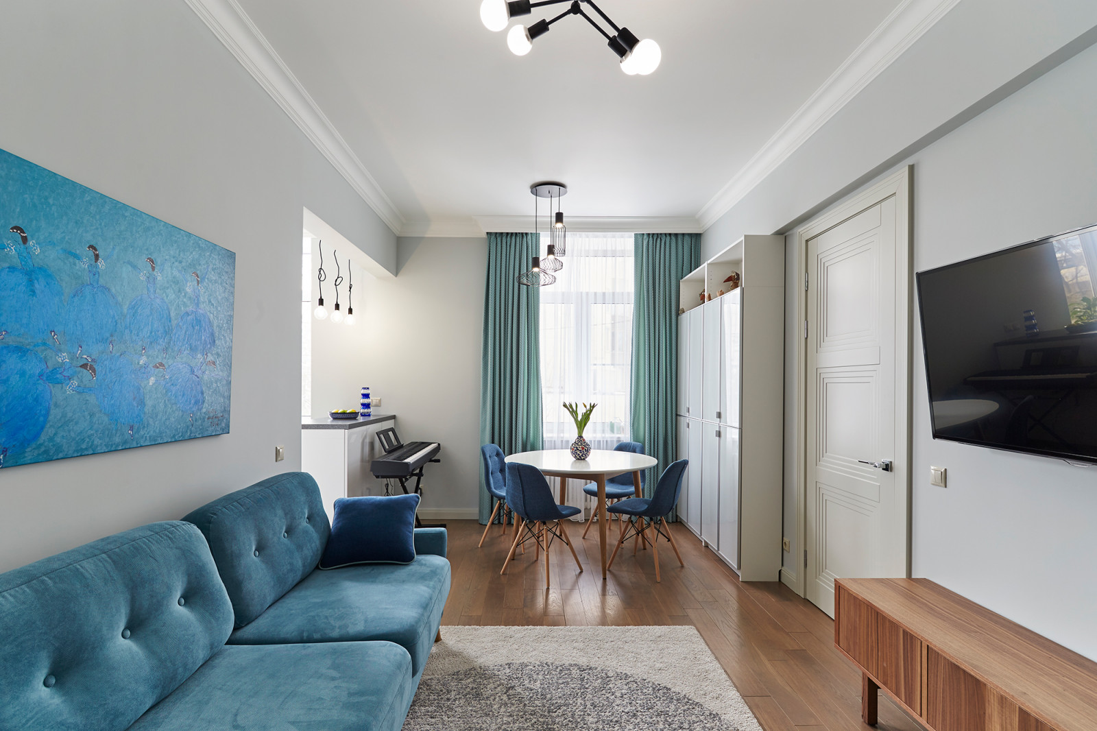 Гостиная в скандинаском стиле