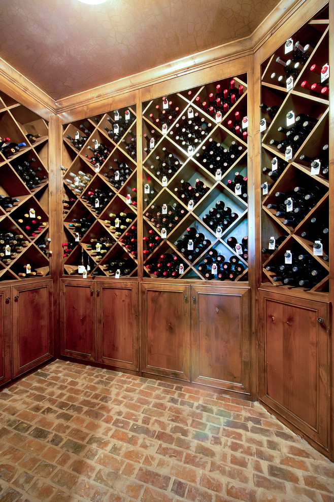 Design ideas for a wine cellar in Dallas.