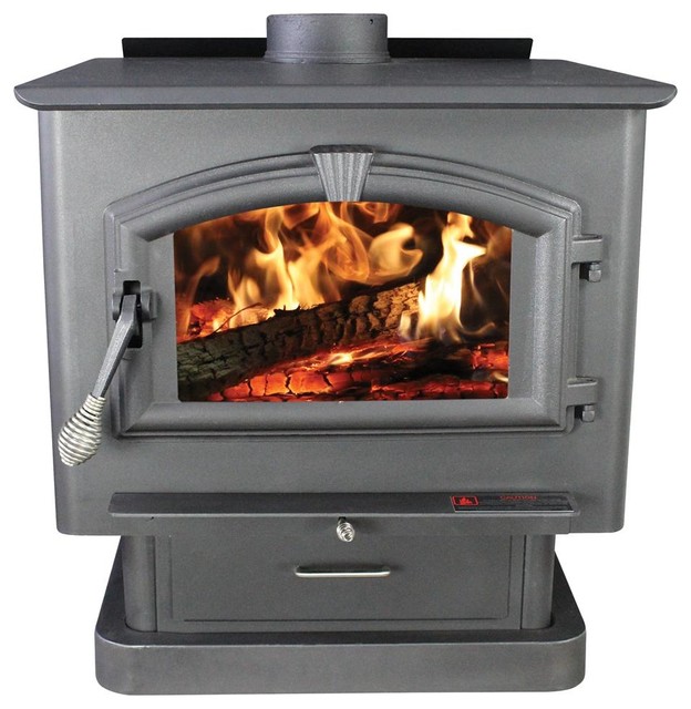 Extra Large Wood Stove Contemporary Freestanding Stoves by ShopLadder