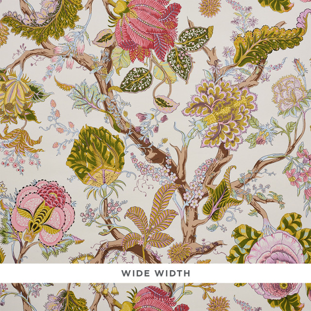 Sample - Schumacher Indian Arbre Wallpaper, Spring - Tropical