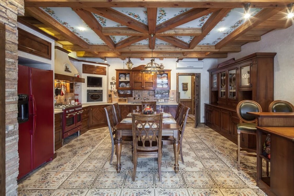 Интерьеры дома в стиле шале.