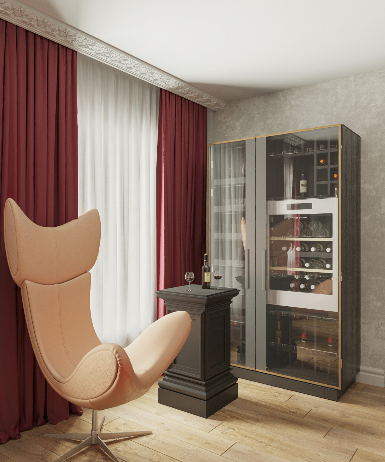 Прихожая и Гостиная в загородном доме