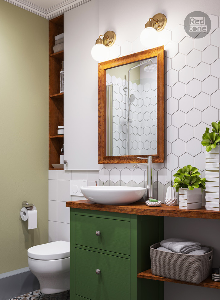 Санузел в проекте Яркая Скандинавия