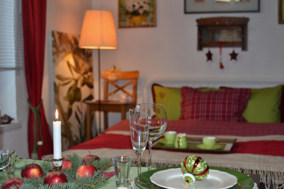 Новогоднее декорирование гостевого дама