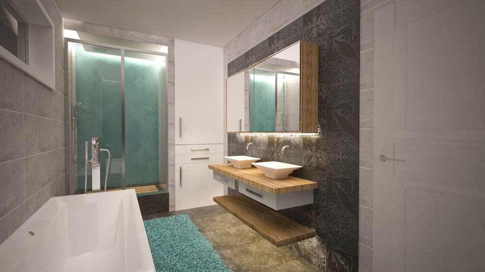 Дизайн-проект ванной комнаты от «Strekoza Design»