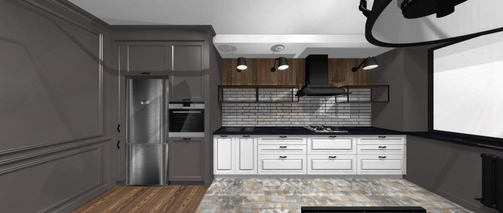 Дом в смешанном стиле