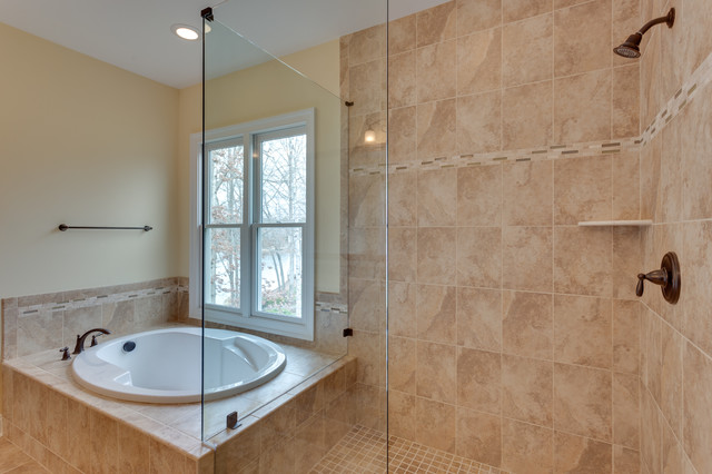 French Transitional bathroom