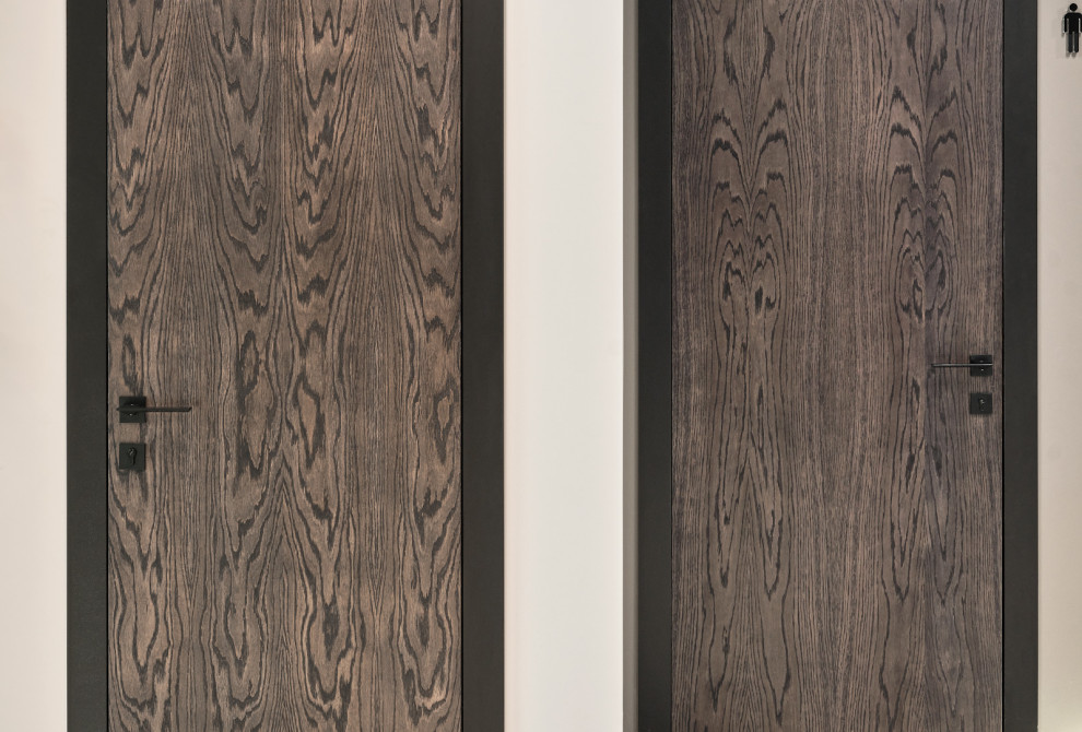 Высокие дубовые двери. 100% массив дуба.