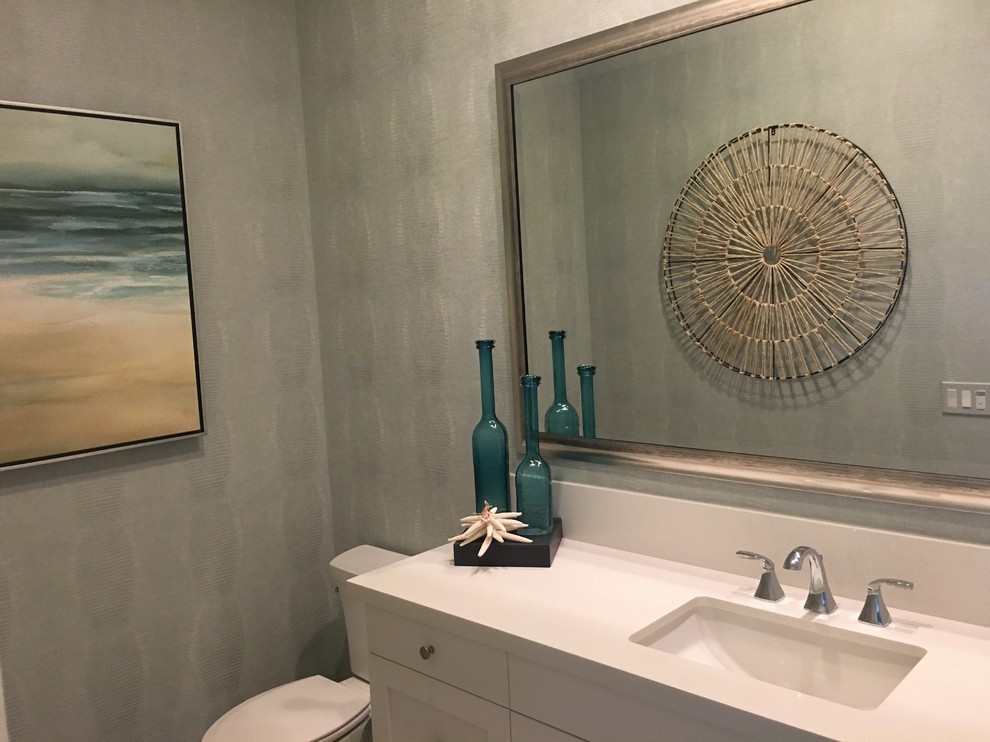 Inspiration for a transitional home design remodel in Orange County