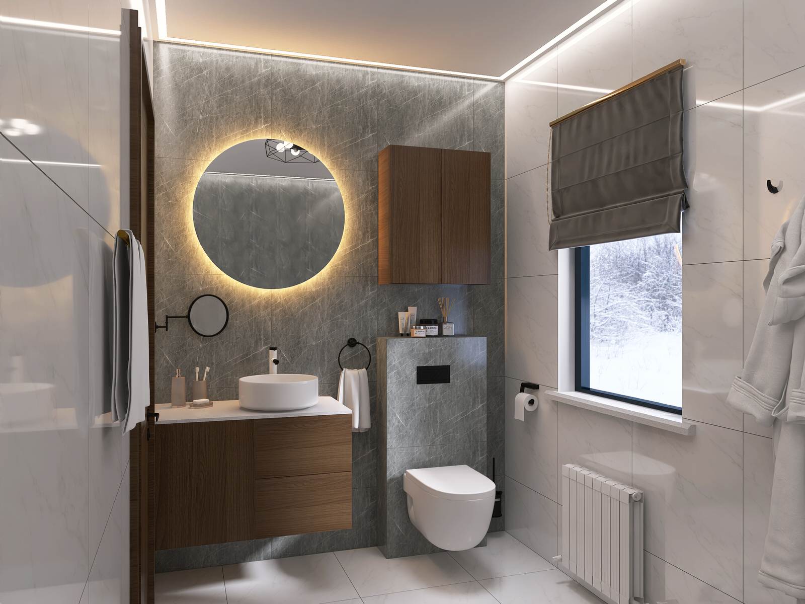 Ванная в загородном доме