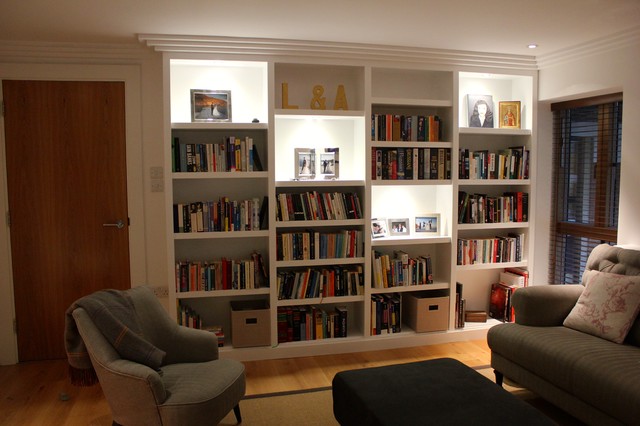 Bespoke Bookcases Contemporary Living Room London By