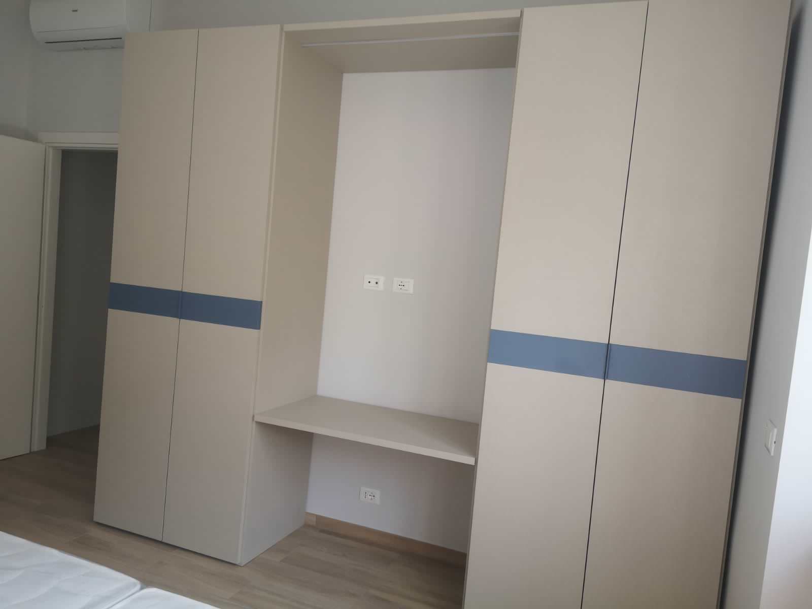 Example of a trendy bedroom design in Turin