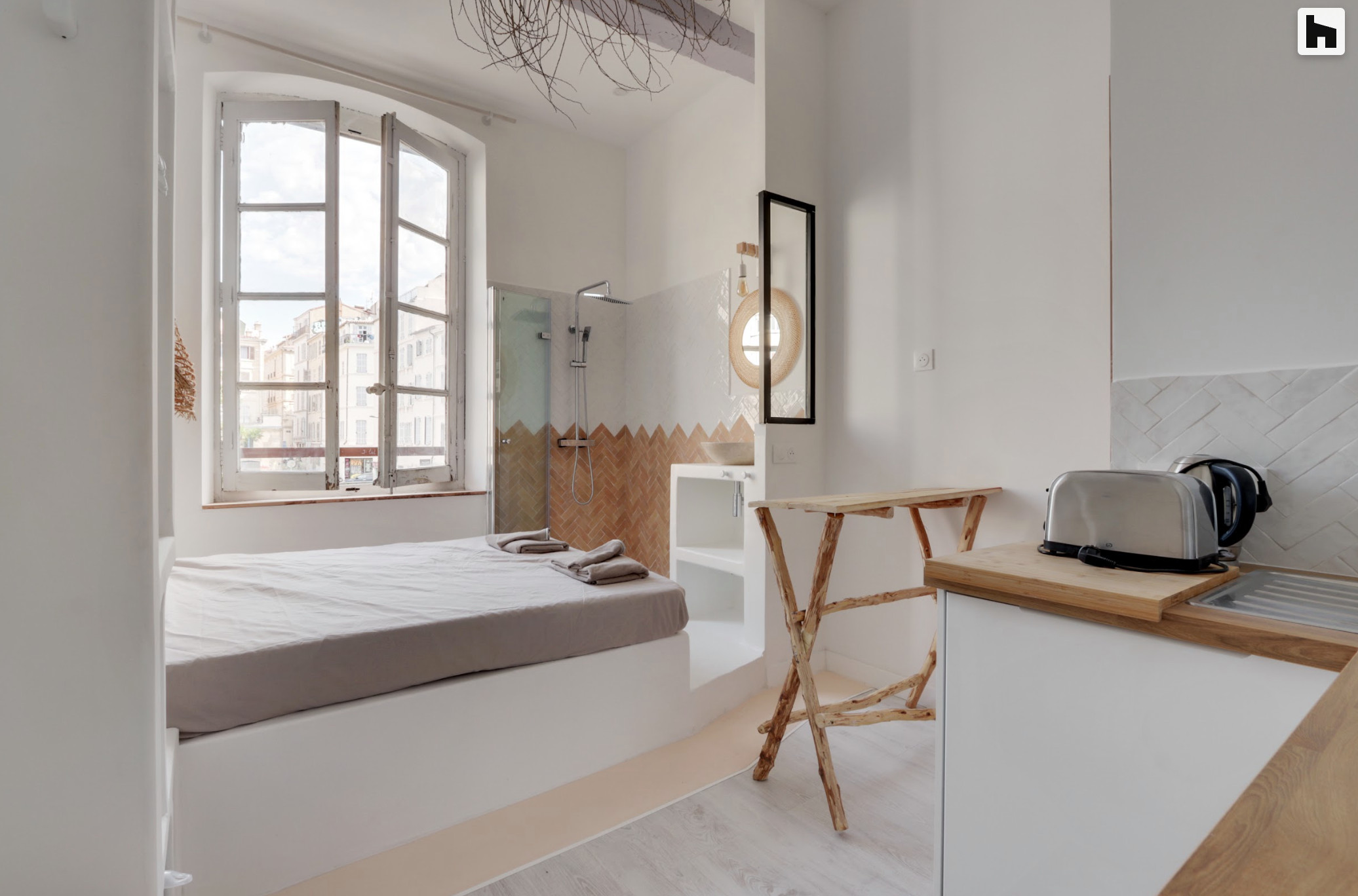 Projet Paradis, rénovation studio de 18m2