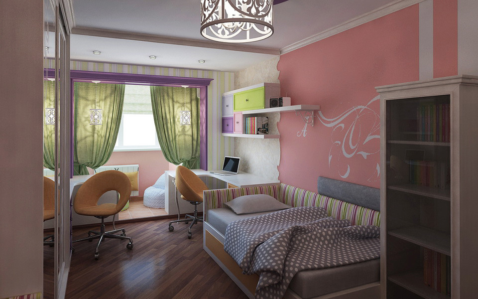 Детская комната для двух девочек