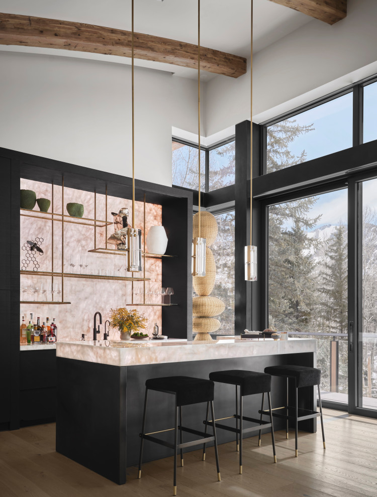 Aspen Modern - Rustic - Home Bar - Denver - by Beck Building Company ...