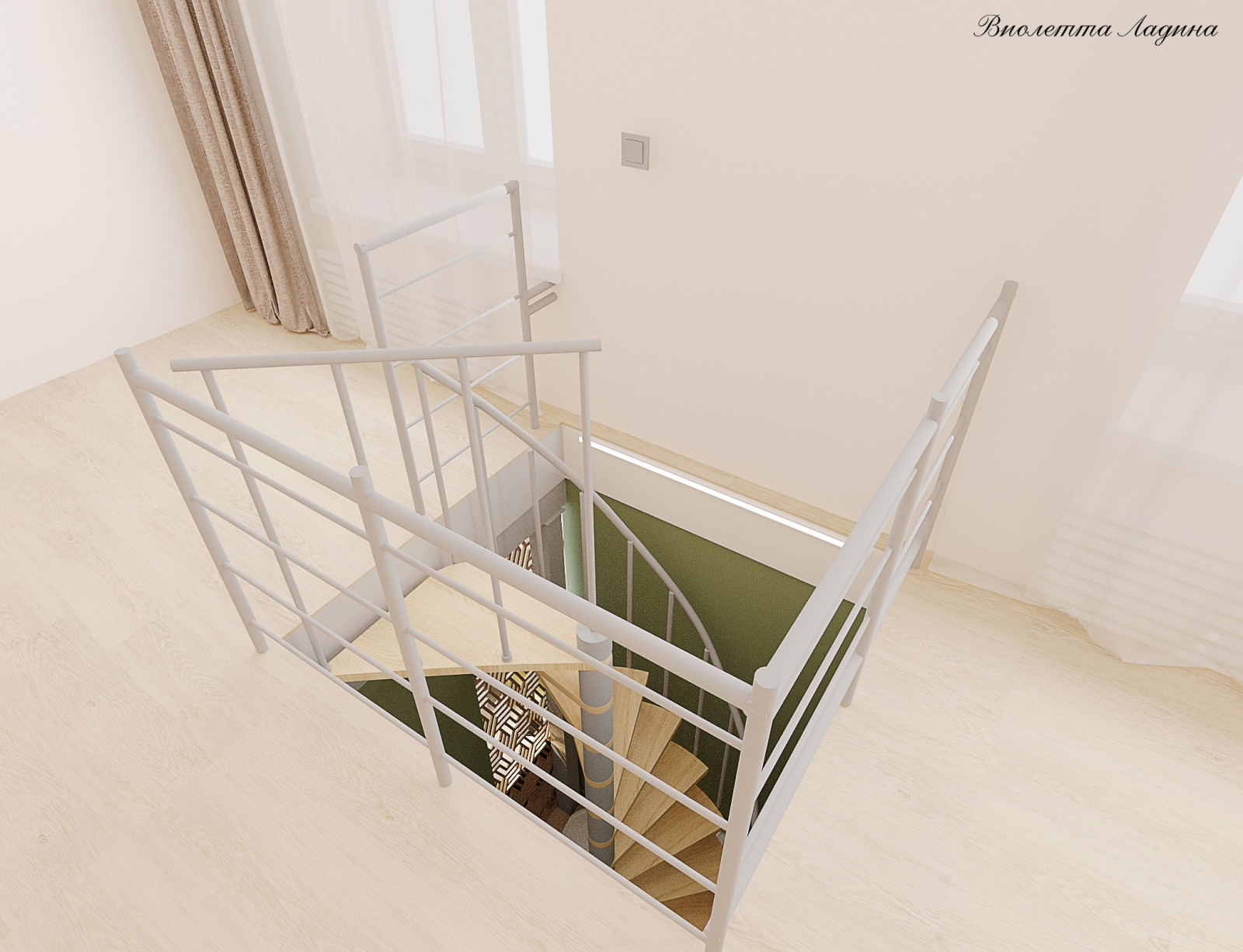 Гостиная в цокольном этаже.