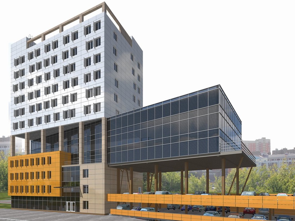 Адмитриативное здание с гостиницей