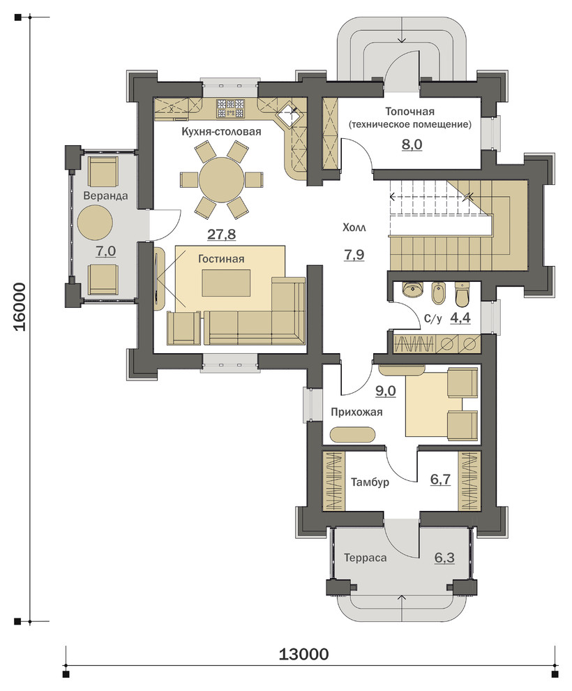 загородный дом "Ар Нуво"