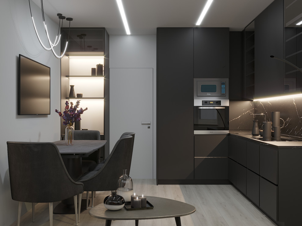 Квартира в темных тонах