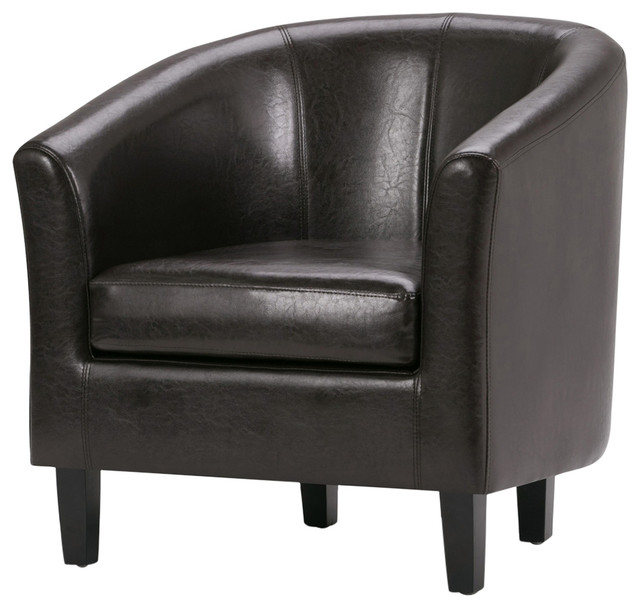 Austin Tub Chair, Velvet Fabric Contemporary Armchairs And Accent