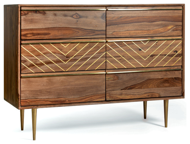 Starke Mid Century Modern Dresser With 6 Drawers Midcentury Starke Mid Century Modern Dresser With 6 Drawers